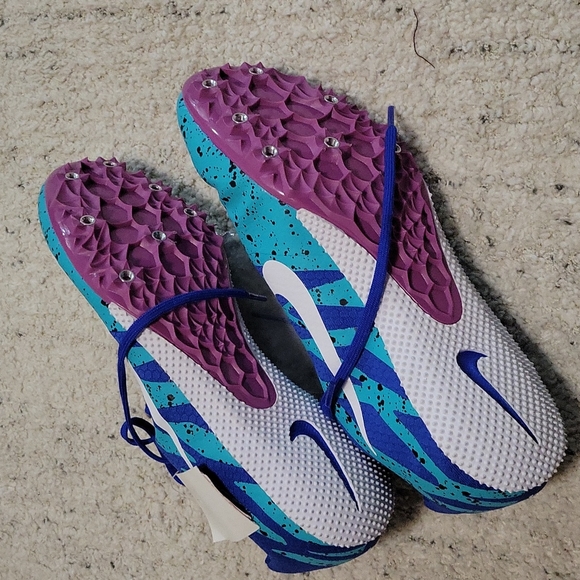 COPY - Nike Zoom Rival S 9Hyper Jade Paint Splatter - Picture 2 of 10